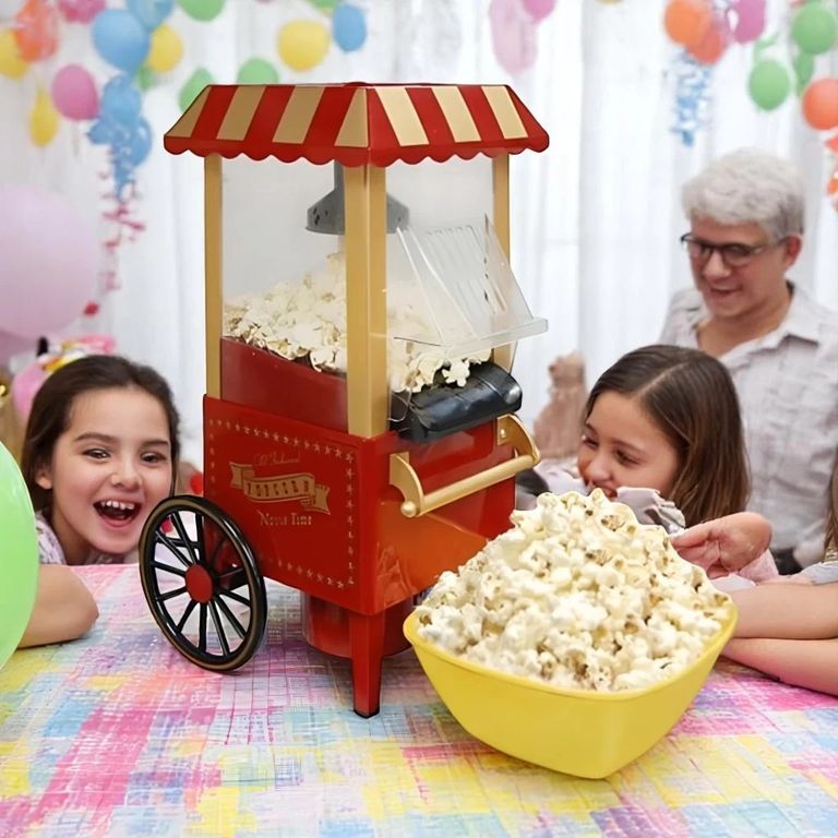 Máquina para Hacer Canchita Pop Corn Vintage - Eléctrica y Sin Aceite