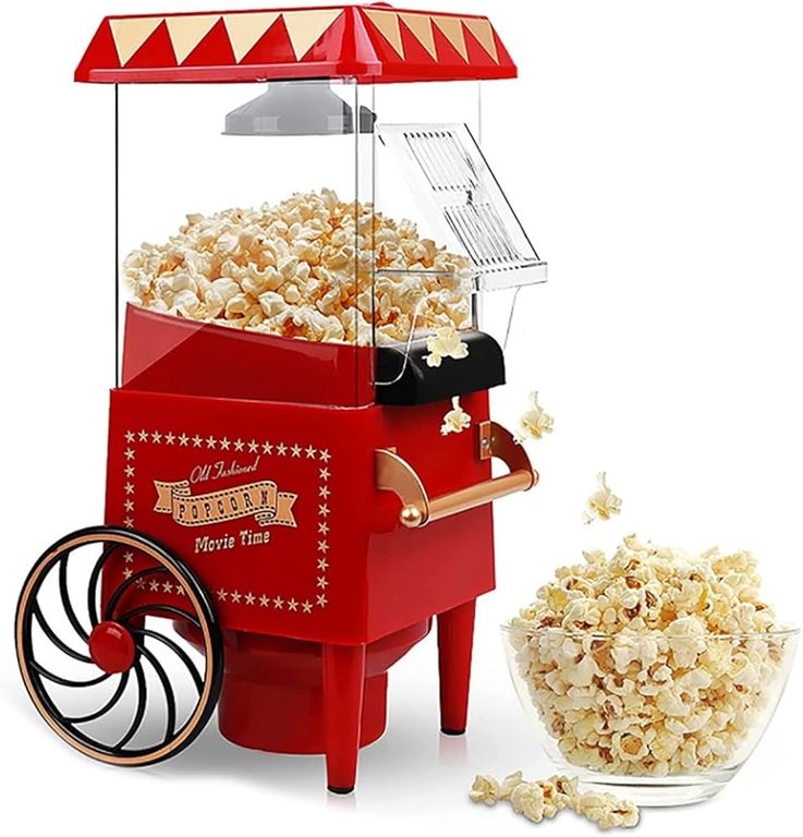 Canchitera Eléctrica Vintage - Prepara Pop Corn Saludable Sin Grasa 220V