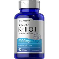 VITAMINA - Aceite de Krill Antártico Horbäach - Omega-3 (EPA/DHA) + Astaxantina - 60 Softgels
