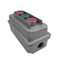 A IBAR - INTERRUPTOR INDUSTRIAL PUSH BUTTON 22 mm DE 3 PULSADORES CON CERCO