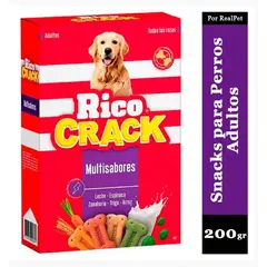 GENERICO - Ricocrack Multisabores Snack Crocante para Perros - 200 gr