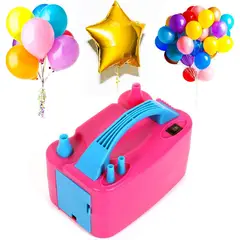 OEM - Bomba de Aire Eléctrica para Inflar Globos Rápido Portátil con Doble Boquilla