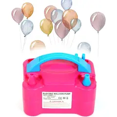 OEM - Inflador Eléctrico de Globos Profesional Portátil Rosa para Decoración de Cumpleaños