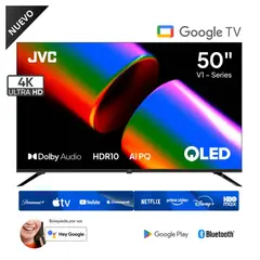 GENERICO - Televisor JVC 50" QLED Google TV 4K 50KM758 2025