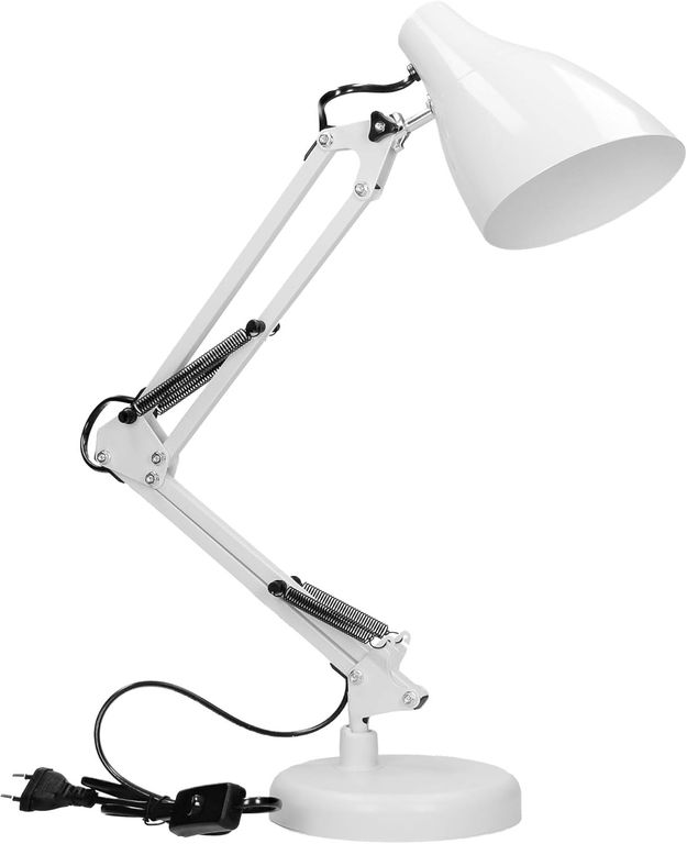 Lámpara De Escritorio Con Brazo Ajustable De Metal para Mesa