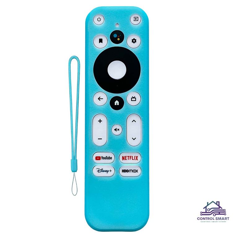 Funda de Silicona Turquesa Antideslizante para Control ONN 4K