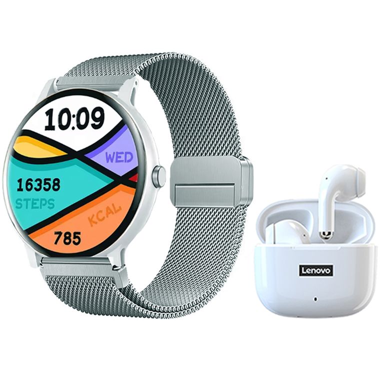 Audífonos LP40 Pro y Toumi Fit Pro watch Reloj inteligente