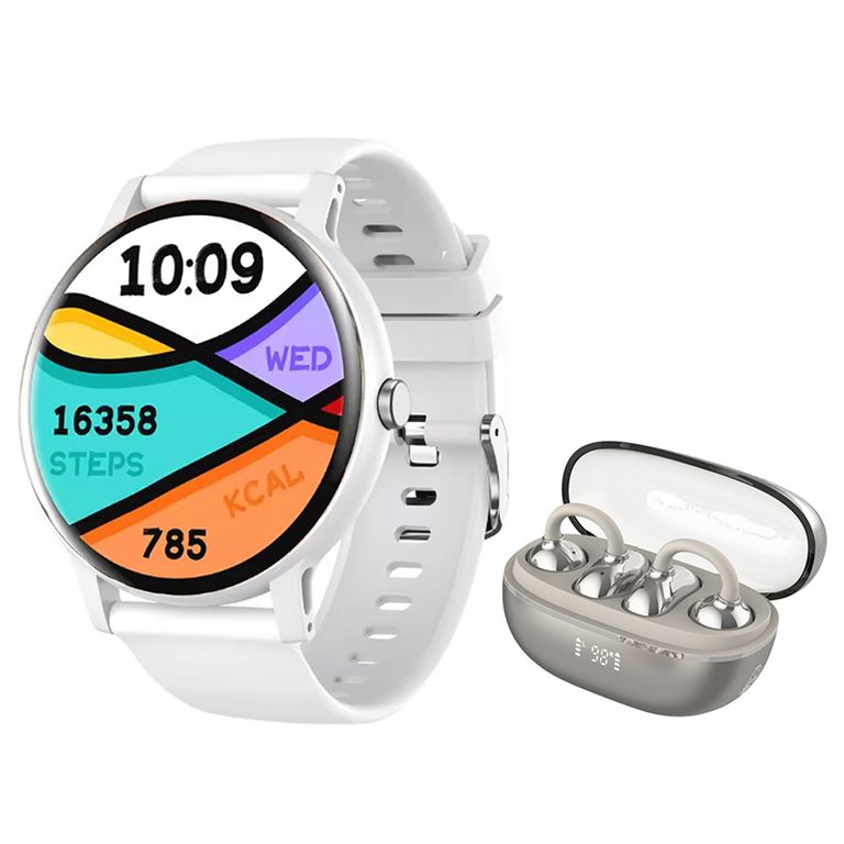 Audífonos Moto Buds C30 y Toumi Fit 2 Reloj inteligente