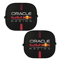RED BULL - Tapasol Lateral Deportivo Racing Negro Para Auto Camioneta 2 Pcs