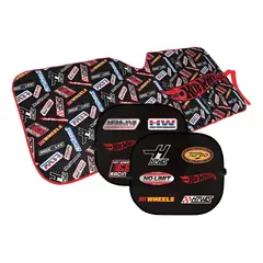 HOT WHEELS - Tapasol Exclusivo Universal Estilo Deportivo Negro Para Auto 3Pcs