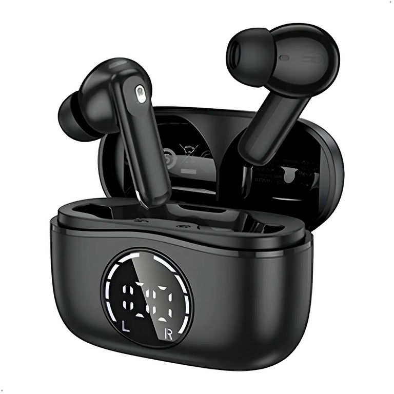 Audífono EQ22 Bluetooth 5.4 Tws Con ANC Graves Potentes