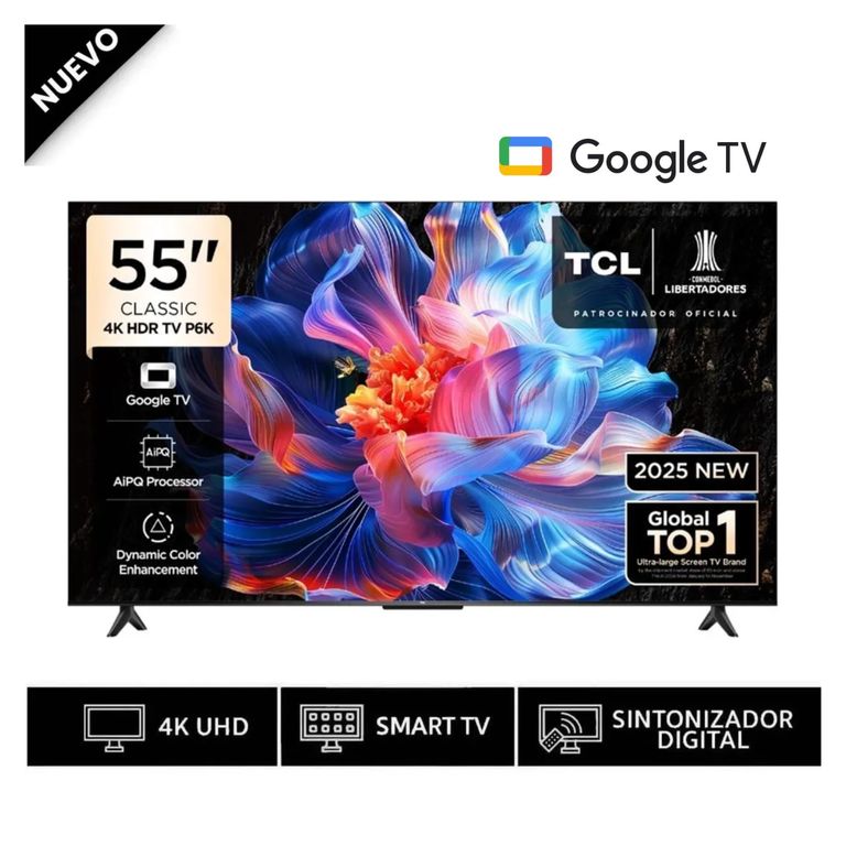 Televisor Smart TV 55 4K Google TV 55P6K