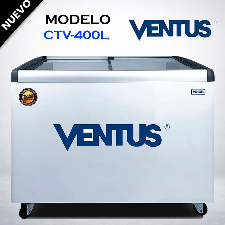 CONGELADORA TAPA VIDRIO INCLINADO 400L CTV-400L