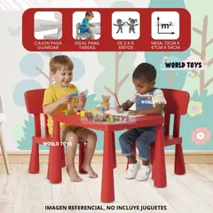 BABY - Mesa De Estudio Para Niños «PLAY WORK» Edición Especial Red