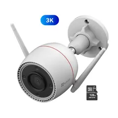 Ezviz - H3c 3K Cámara WiFi Exterior IP67 30m IA + Micro SD 128 GB