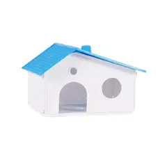 GENERICO - Casa Para Hamster De Plástico Para Jaula Rosado Refugio Cómodo Y Seguro