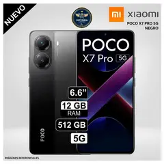 XIAOMI - Celular Poco X7 Pro 512GB 12GB 50mp + 8mp Negro REGISTRADO