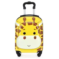 GENERICO - MOCHILA CON RUEDAS GIRATORIAS KAWAII MODELO JIRAFA