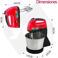 GENERICO - Batidora de Pedestal RAF 2.0L con Bowl de Acero Inoxidable