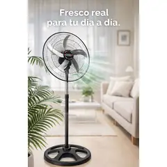 CROWN - Ventilador de Pie Orbital 3 en 1 – Potente, Silencioso y Ajustable