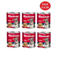 RICOCAN - Paté Lata Cordero Adultos Pack x 6 un