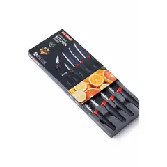 GENERICO - Set Cuchillos Cocina Acero Inoxidable Dentado Tijera Pelador Corte Precisión Utensilios Chef