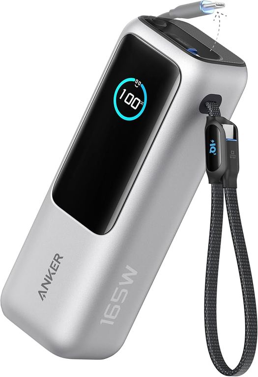 POWER BANK 25000 MAH y 165 WATTS HOMOLOGADO PARA VIAJES EN AVION COLOR PLATEADO