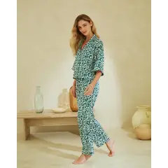 NOOR THE LUXURY OF REST - PIJAMA DE SEDA DOS PIEZAS PANTALON