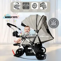 Baby - Coche Cuna Mecedora Premium «NEXUS» Edición Especial Beige