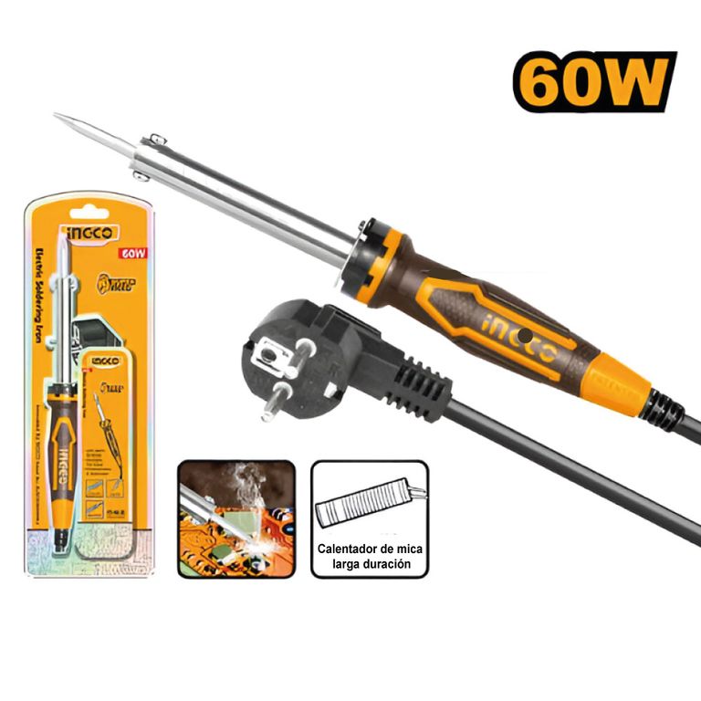 SOLDADOR CAUTIL DE ESTAÑO INGCO 60W SI0268