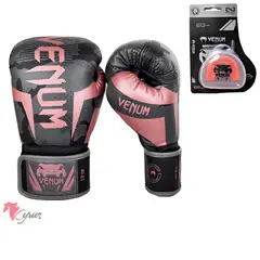 NO LOGO - Guantes De Box Venum 12onz Rosado+Bucal
