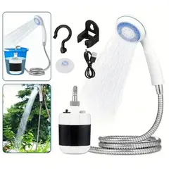 OEM - Bomba de Ducha Inalámbrica Recargable USB de 2200mAh para Exterior