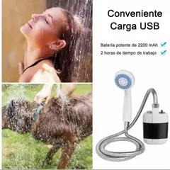 OEM - Bomba de Ducha Inalámbrica Recargable USB de 2200mAh para Exterior