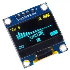 GENERICO - Pantalla OLED 0.96” AmarilloAzul Doble Color Soldada Caja Display