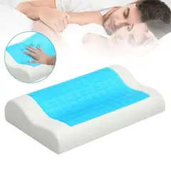 OEM - Almohada de Gel Refrescante Soporte para el Cuello de Espuma Viscoelástica Cervical Ergonómica