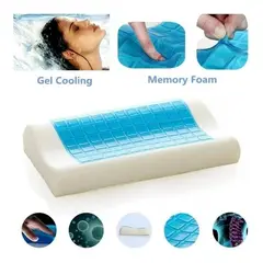 OEM - Almohada de Gel Refrescante Soporte para el Cuello de Espuma Viscoelástica Cervical Ergonómica