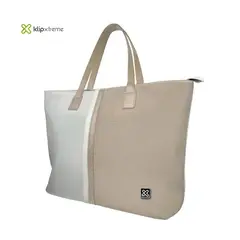 KLIPXTREME - Bolso para Laptop Mujer Klip Xtreme Capri 15.6 Beige y Gris KLB-461BG