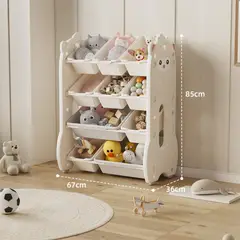GENERICO - Organizador de juguetes infantil beige