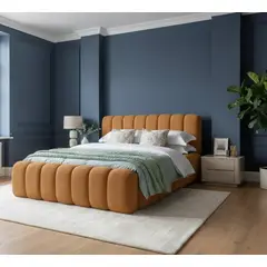 GENERICO - CAMA BOX TARIMA ZURICH CAMEL KING