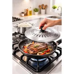 GENERICO - Tapa de Alta Calidad 18 cm – Acero Inoxidable para una Cocción Eficiente