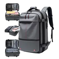 GENERICO - Mochila De Viaje Avion Expandible Impermeable Viral Tik Tok Diseño De La Tela Liso