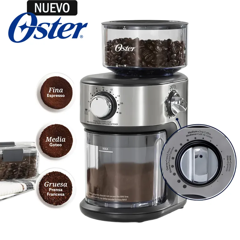 Molinillo de Café Automático 18 Configuraciones de Molienda