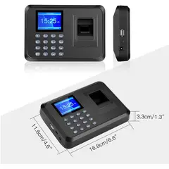 OEM - Reloj Marcador de Huella Digital para Empresas Sin Software - Exportación USB