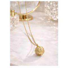 YANBAL - Hermoso Collar Alba Joyería largo 91cm Baño de Oro tono Bronce