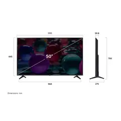 LG - Televisor 50" UHD 4K Smart TV Año 2025 Con Magic Remote 55UA7300PSB