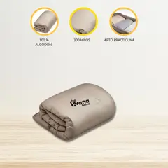 CUZKA - Edredón para Cuna Corral «CONFORT» Beige