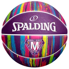 SPALDING - Pelota de Basket MARBLES MORADO N6