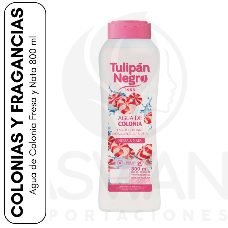 Agua de Colonia Fresa y Nata 800 ml - Tulipan Negro