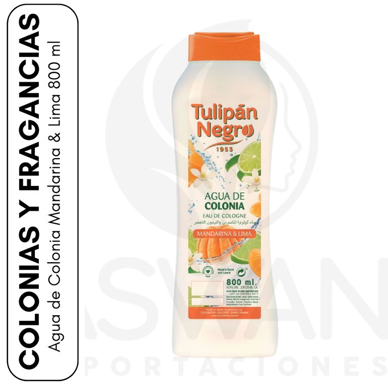 Agua de Colonia Mandarina & Lima 800 ml - Tulipan Negro