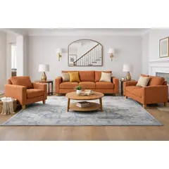 ARTSOFA - Juego de Sala 3 2 1 Bellagio Collection Camel Antifluido + Obsequio